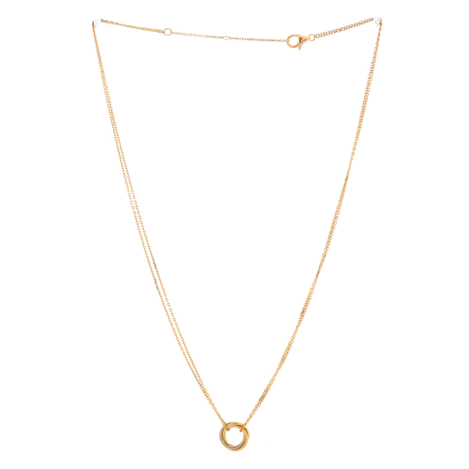 Trinity Choker Necklace 18K Tricolor Gold