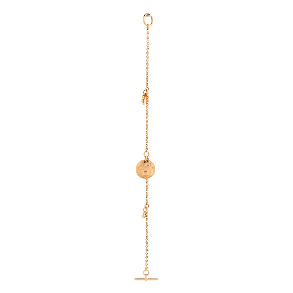 Ex-Libris Bracelet 18K Rose Gold with Diamond Small
