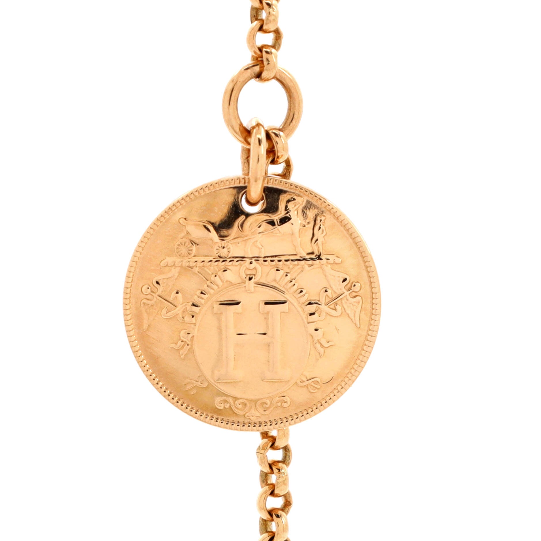 Ex-Libris Bracelet 18K Rose Gold with Diamond Small