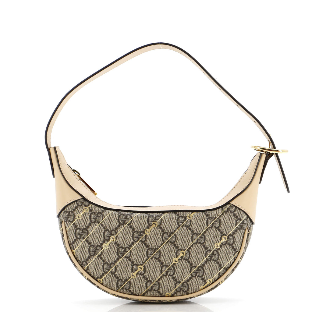 Ophidia Zip Hobo Print GG Coated Canvas Mini