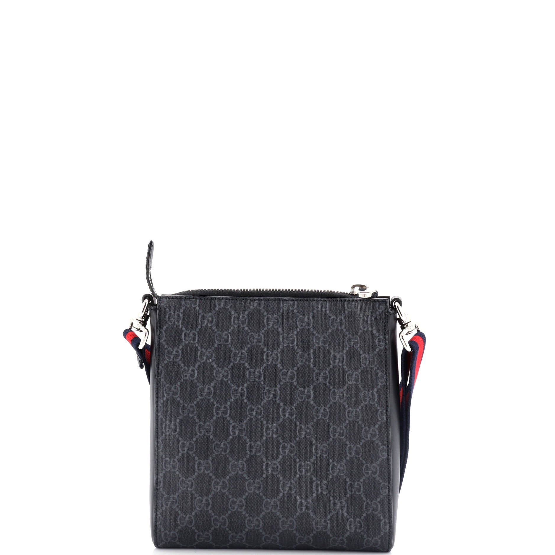 Night Courrier Zip Messenger GG Coated Canvas with Applique Small