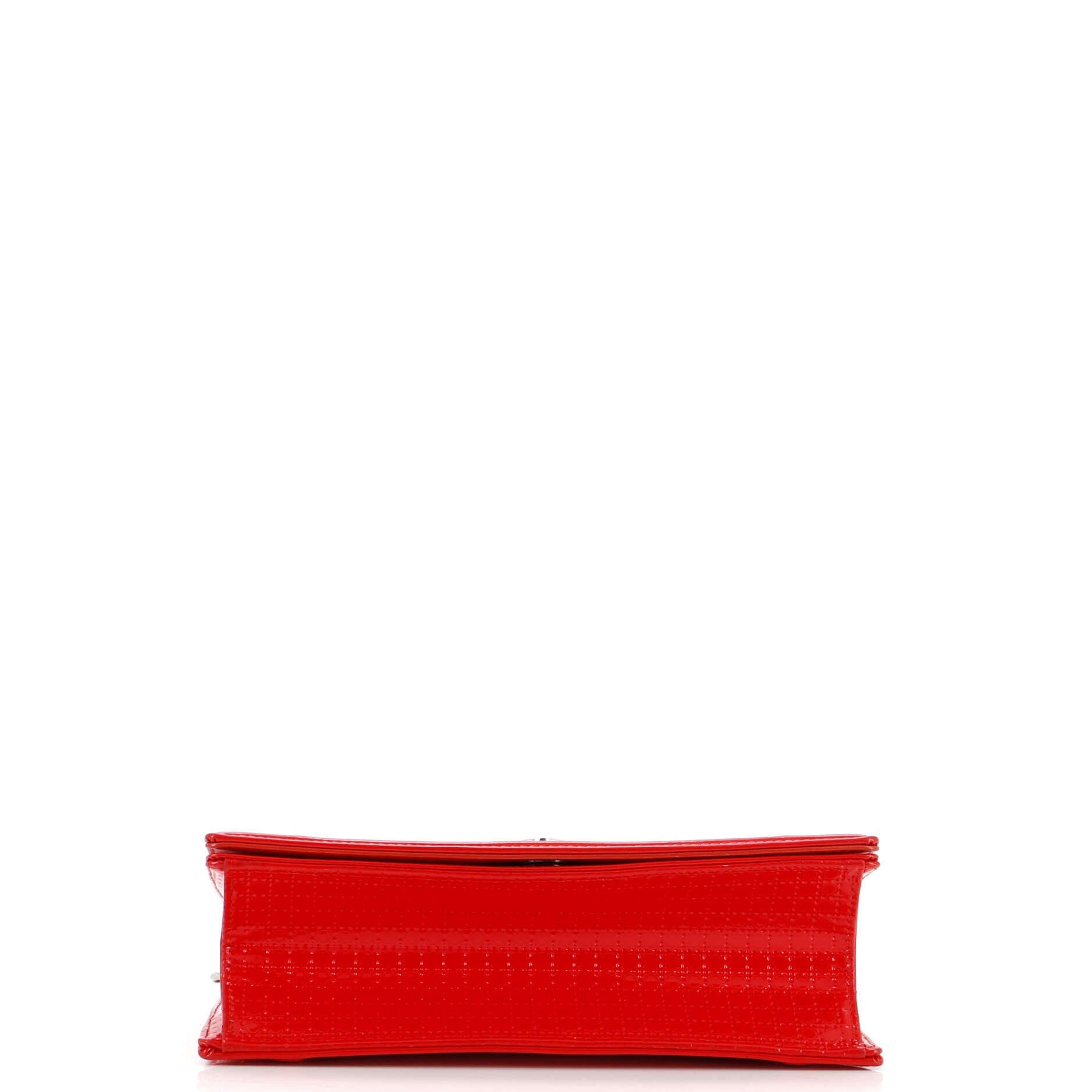 Diorama Flap Bag Cannage Embossed Patent Medium