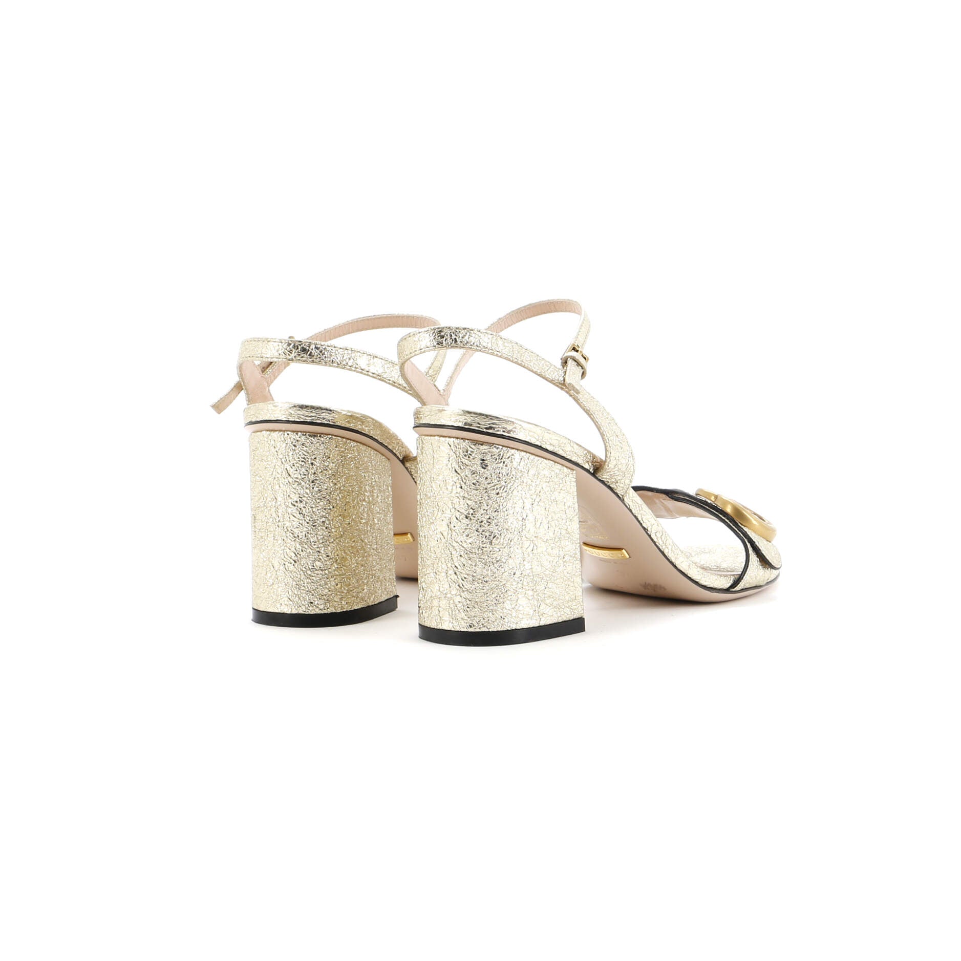 Women's GG Marmont Block Heel Sandals Leather
