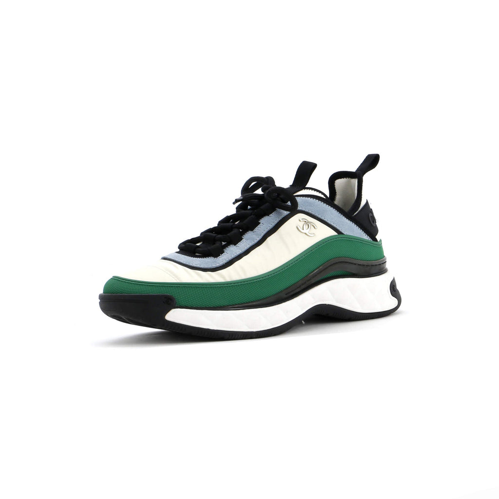 Women's CC Cap Toe Logo Sneakers Mixed Fibers