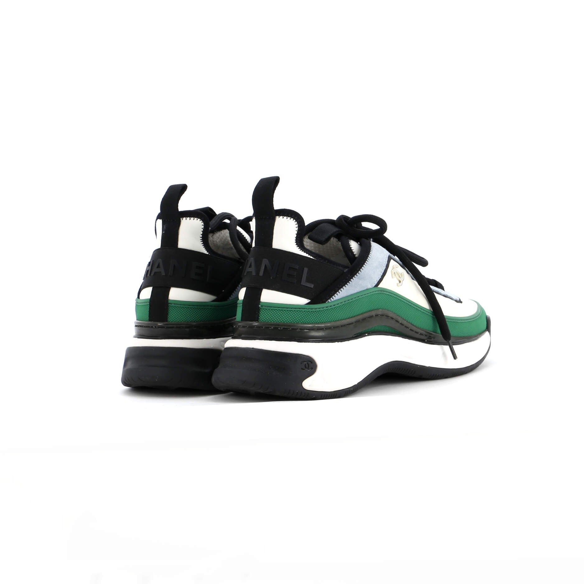 Women's CC Cap Toe Logo Sneakers Mixed Fibers