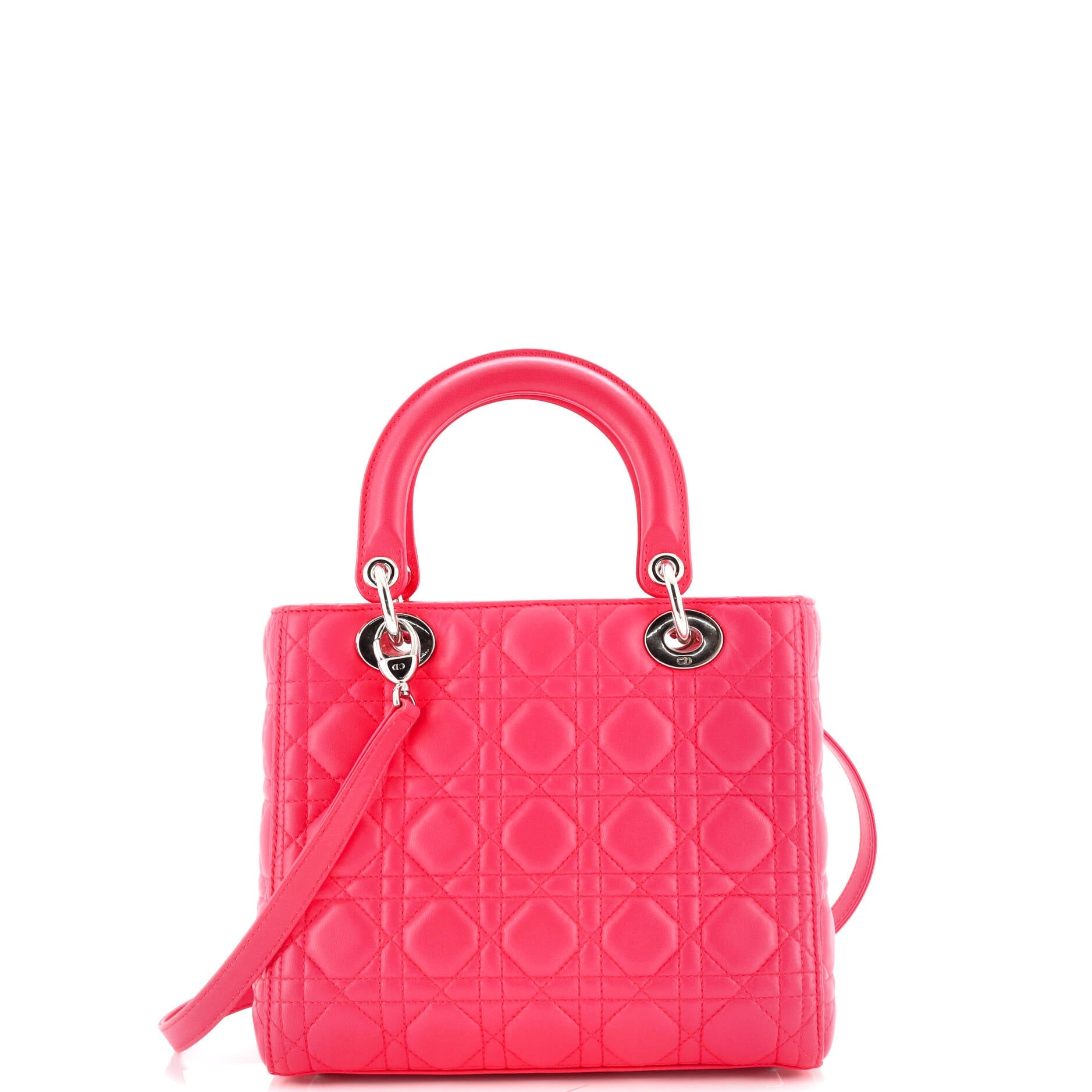 Lady Dior Bag Cannage Quilt Lambskin Medium