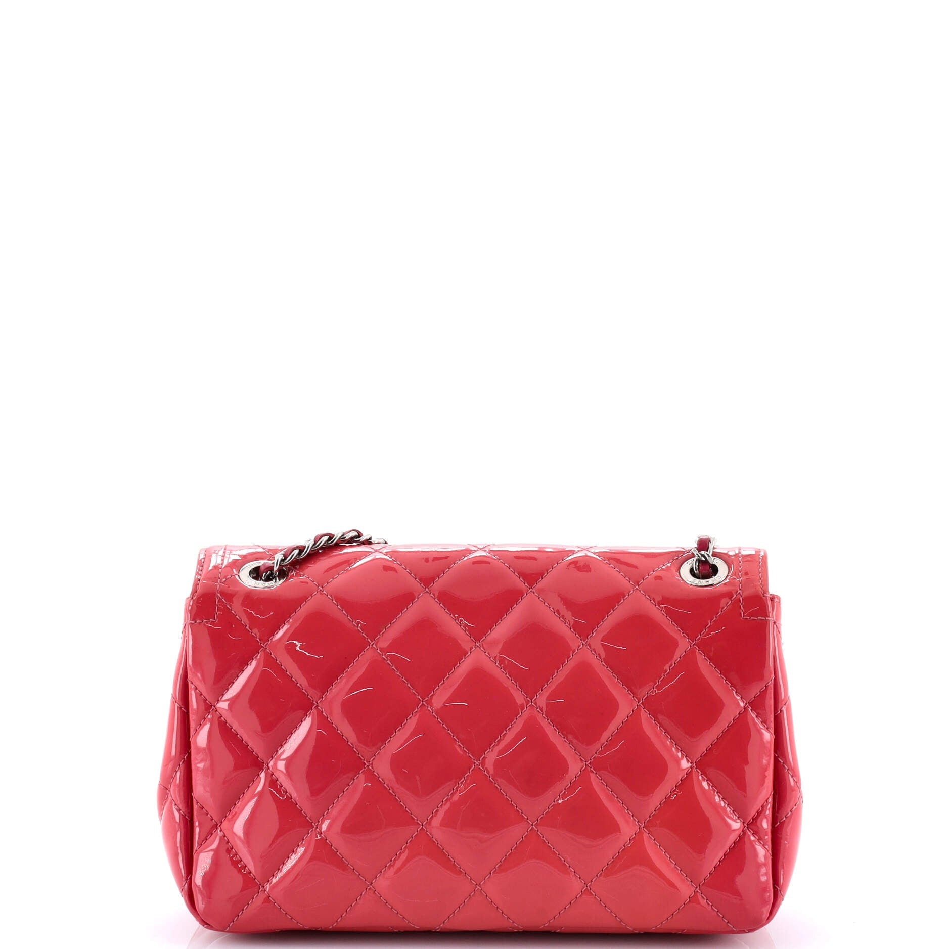 Coco Shine Flap Bag Quilted Patent Small