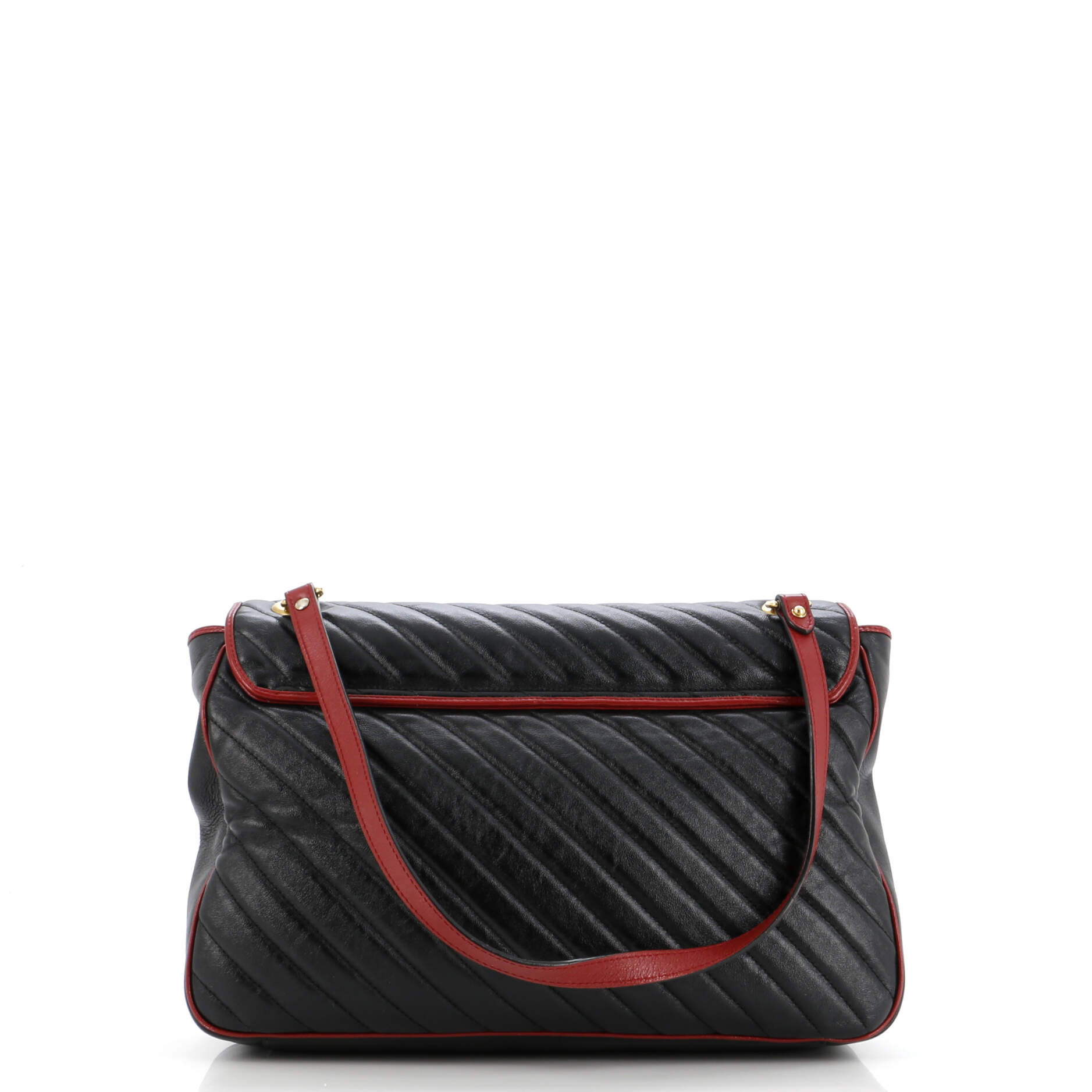 GG Marmont Flap Bag Diagonal Quilted Leather Large