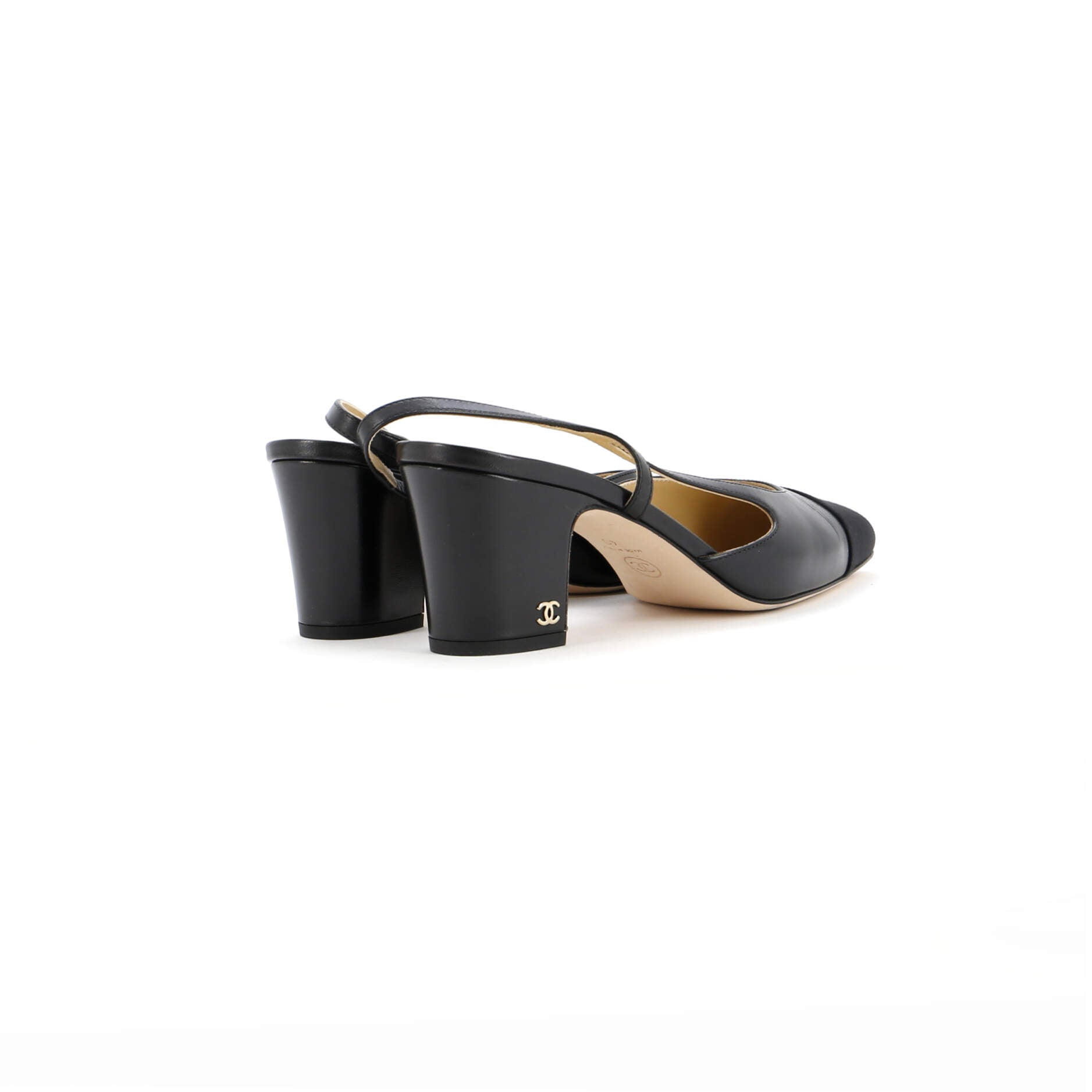 Women’s Cap Toe Slingback Pumps Leather