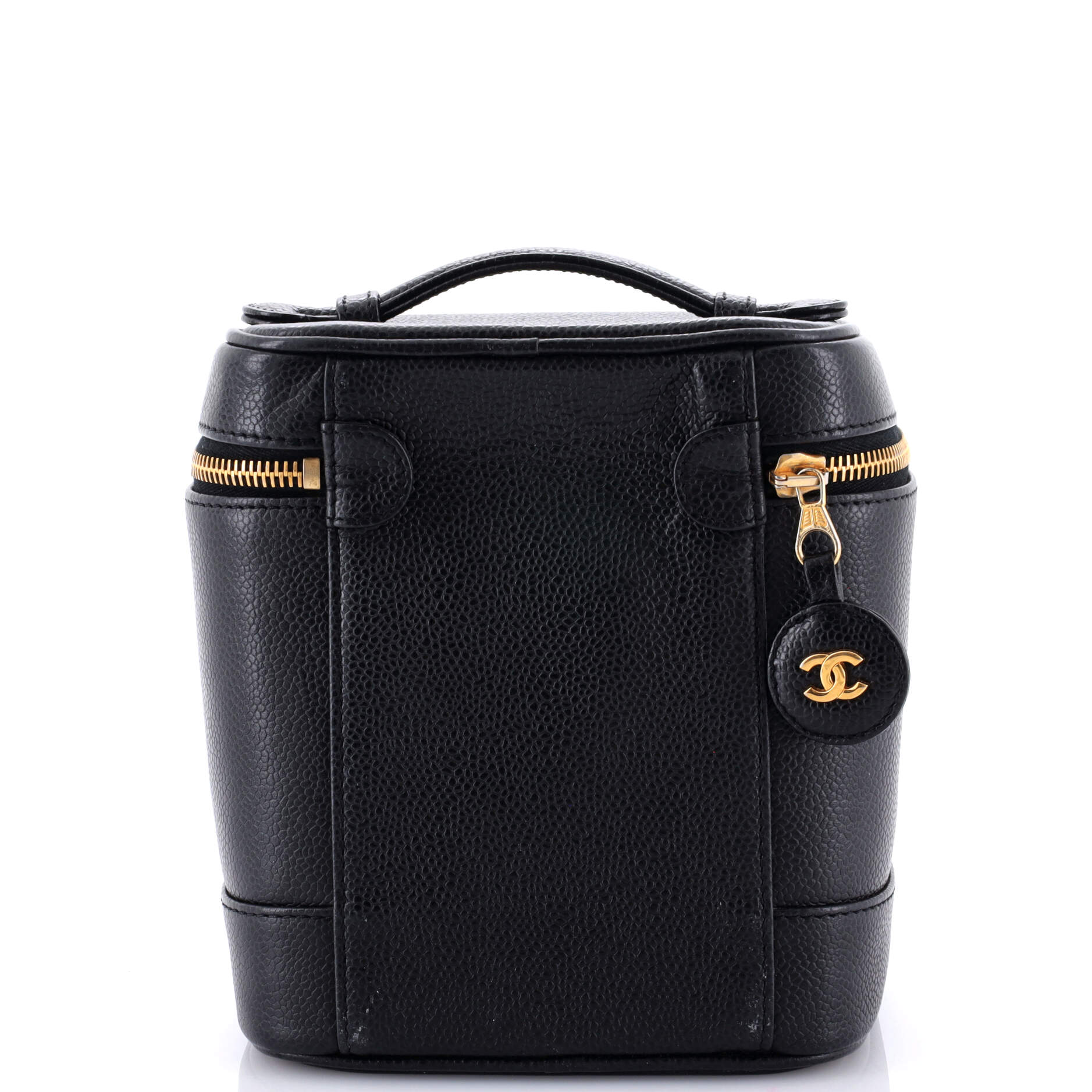 Vintage Timeless Cosmetic Case Caviar Tall