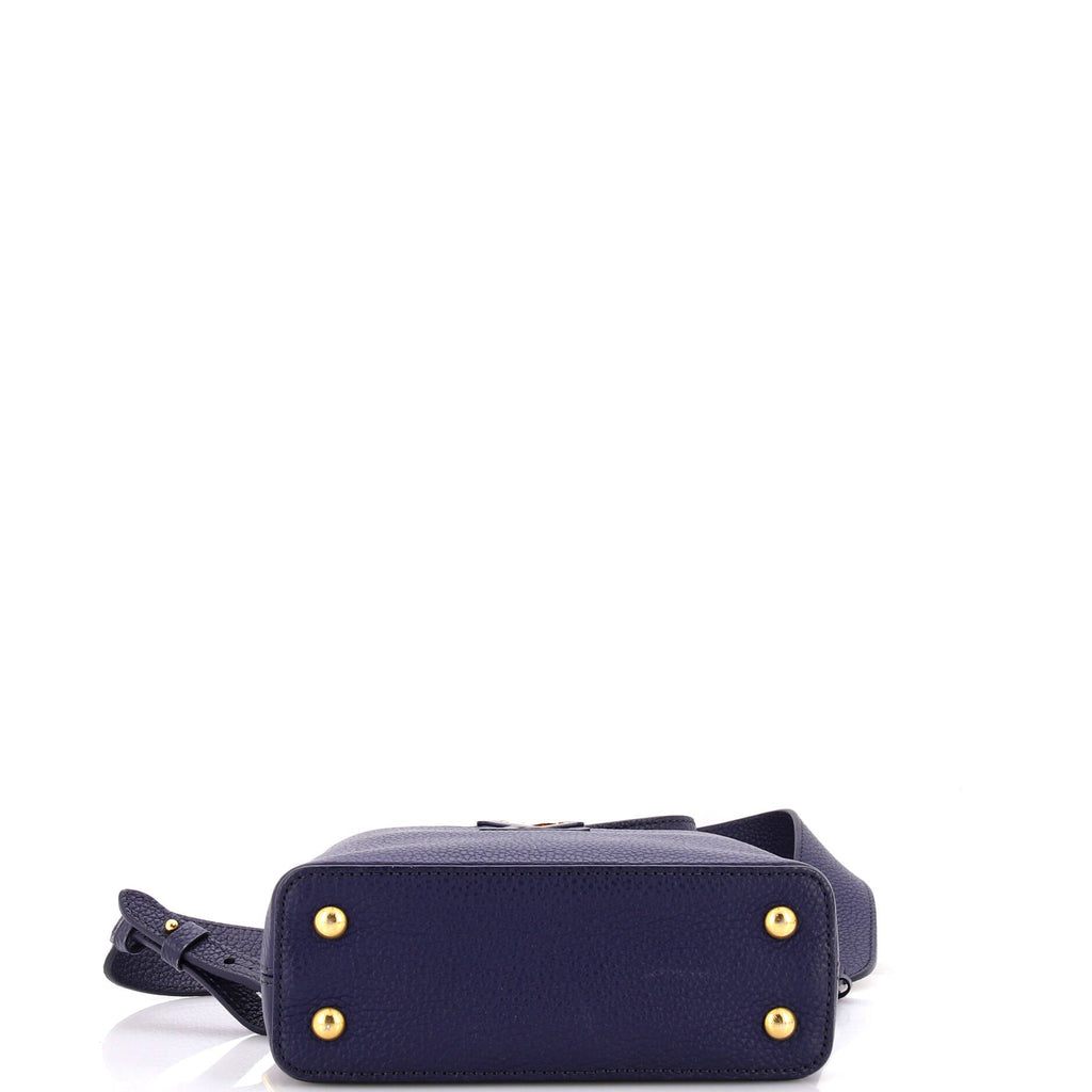 Capucines Bag Leather with Snakeskin Mini
