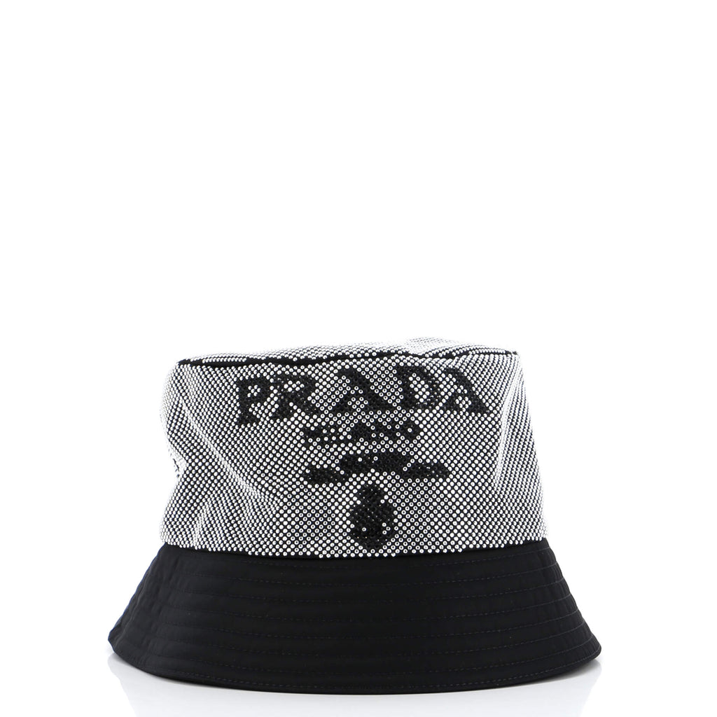 Bucket Hat Crystal Embellished Re-Nylon
