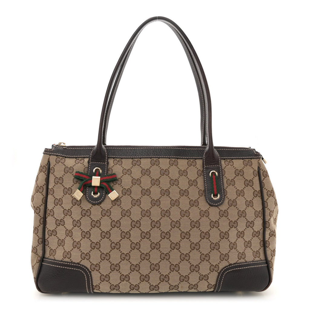 Monogram Medium Princy Tote Dark Brown
