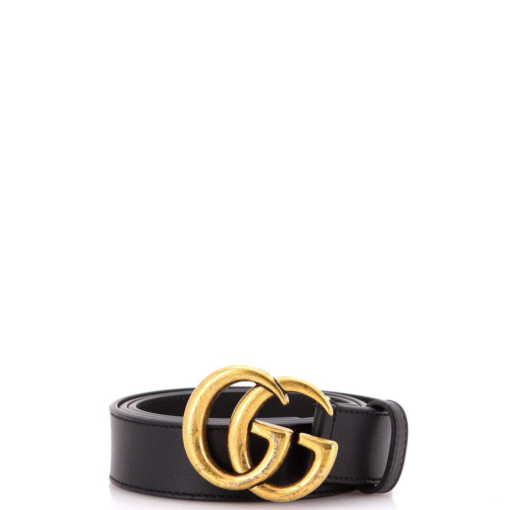 GG Marmont Belt Leather Thin 80