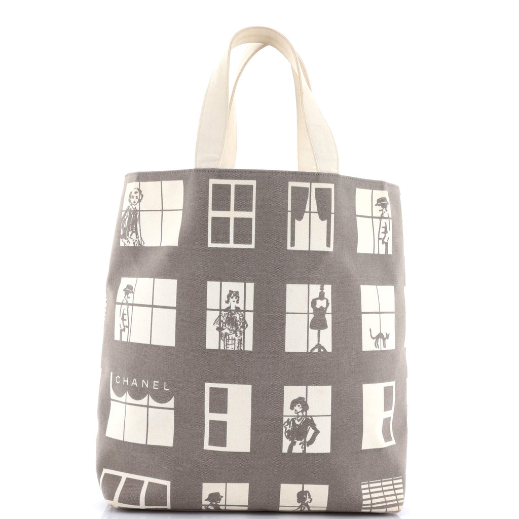 Coco Window Tote Printed Canvas Large