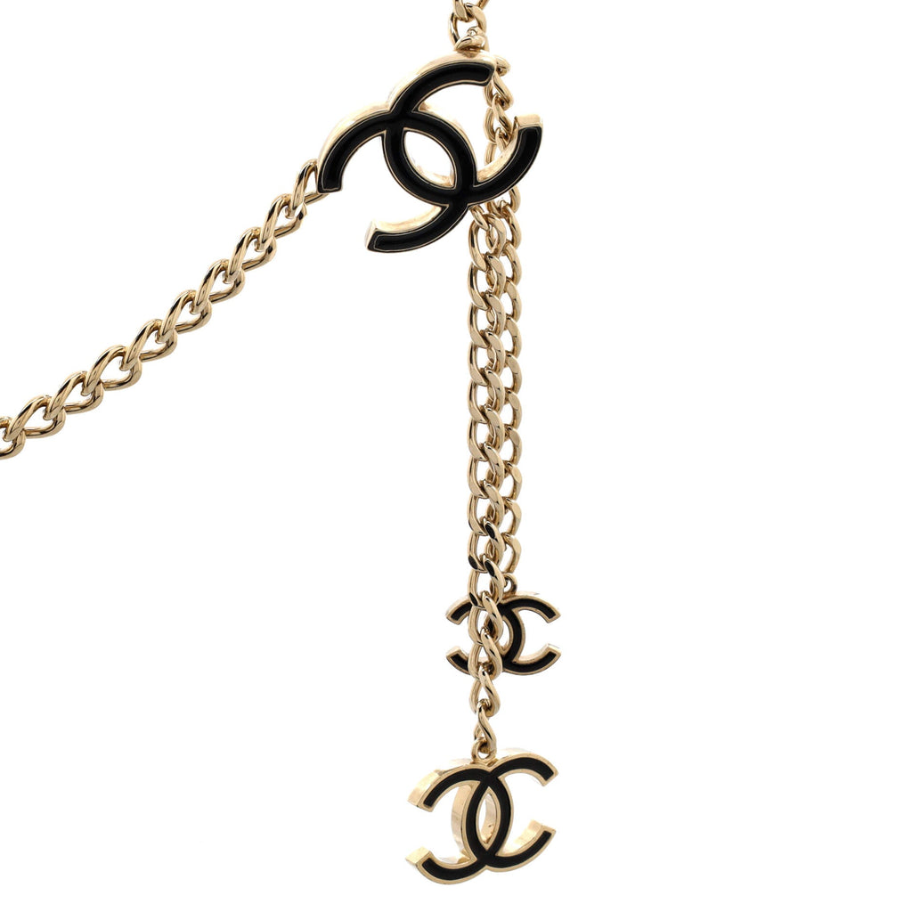 CC Charm Chain Belt Metal with Enamel 100