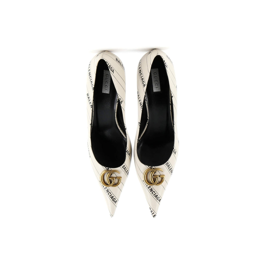 x Balenciaga The Hacker Project Women's Knife Pumps Printed Leather