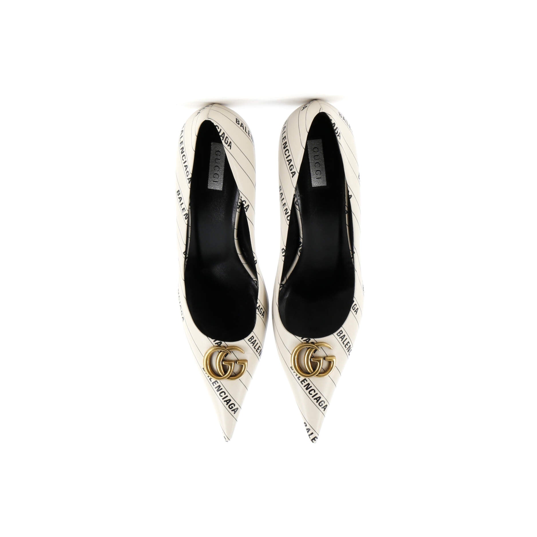 x Balenciaga The Hacker Project Women's Knife Pumps Printed Leather