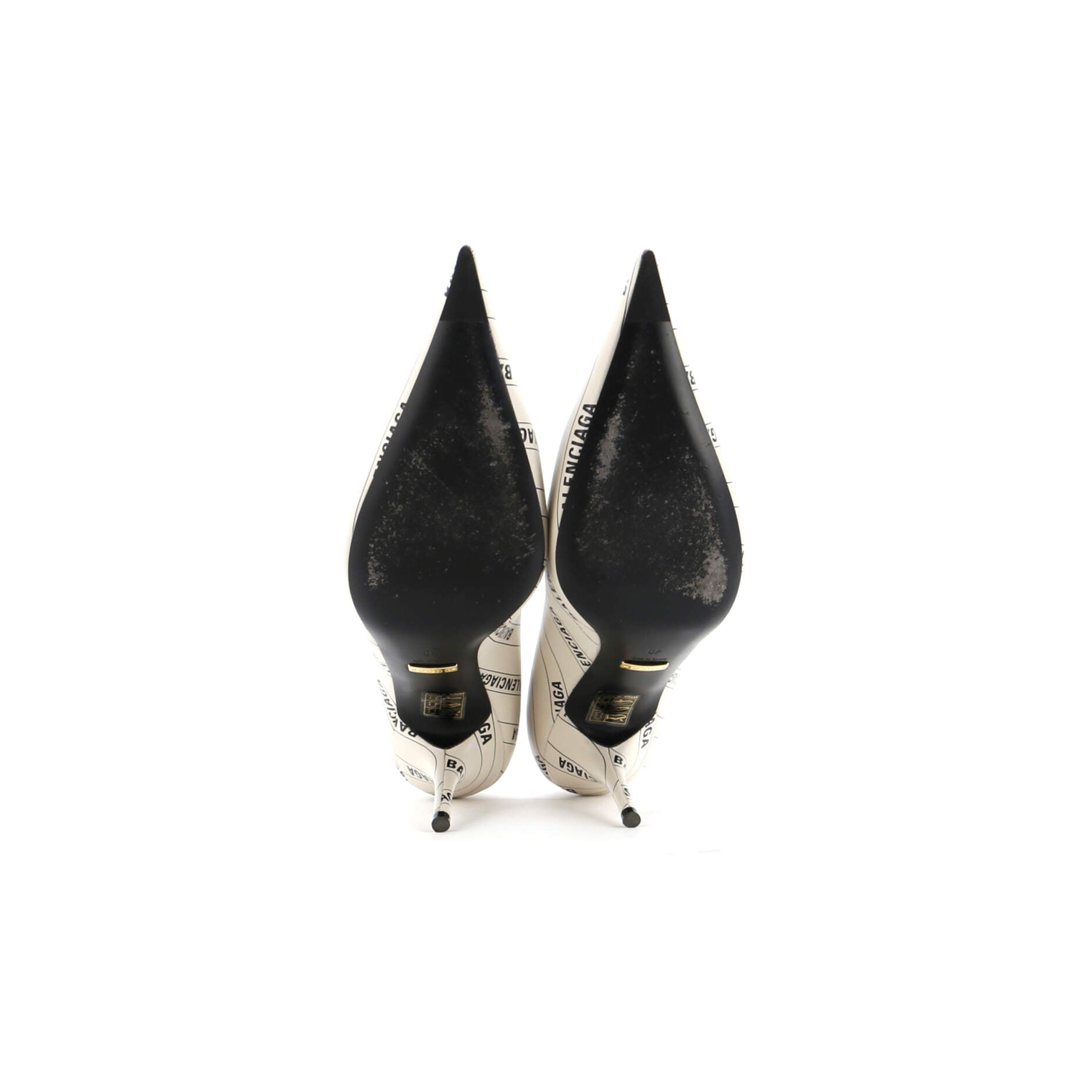 x Balenciaga The Hacker Project Women's Knife Pumps Printed Leather