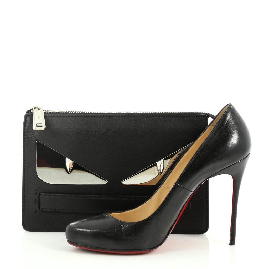 Monster Handle Clutch Leather Small