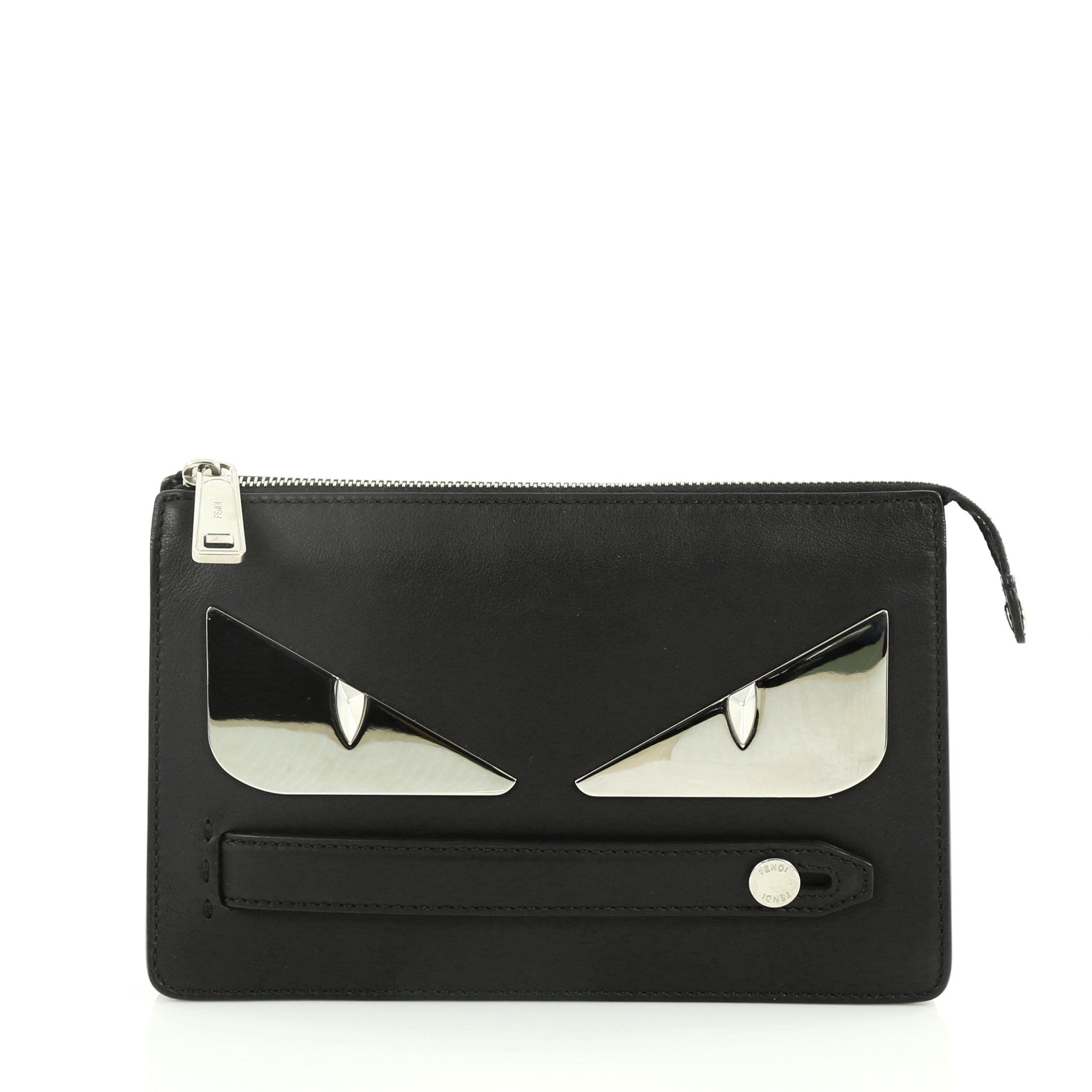 Monster Handle Clutch Leather Small