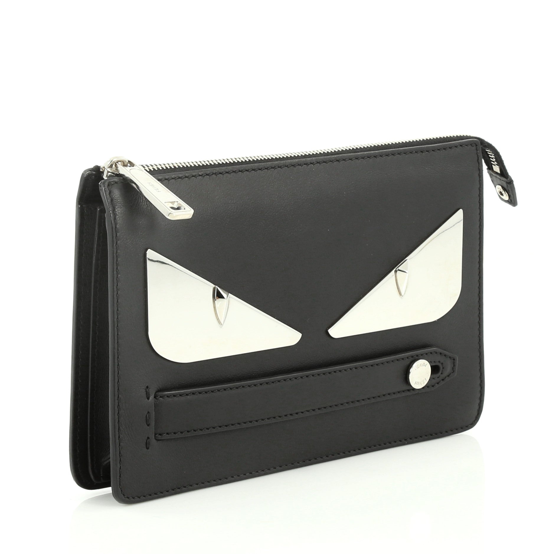 Monster Handle Clutch Leather Small