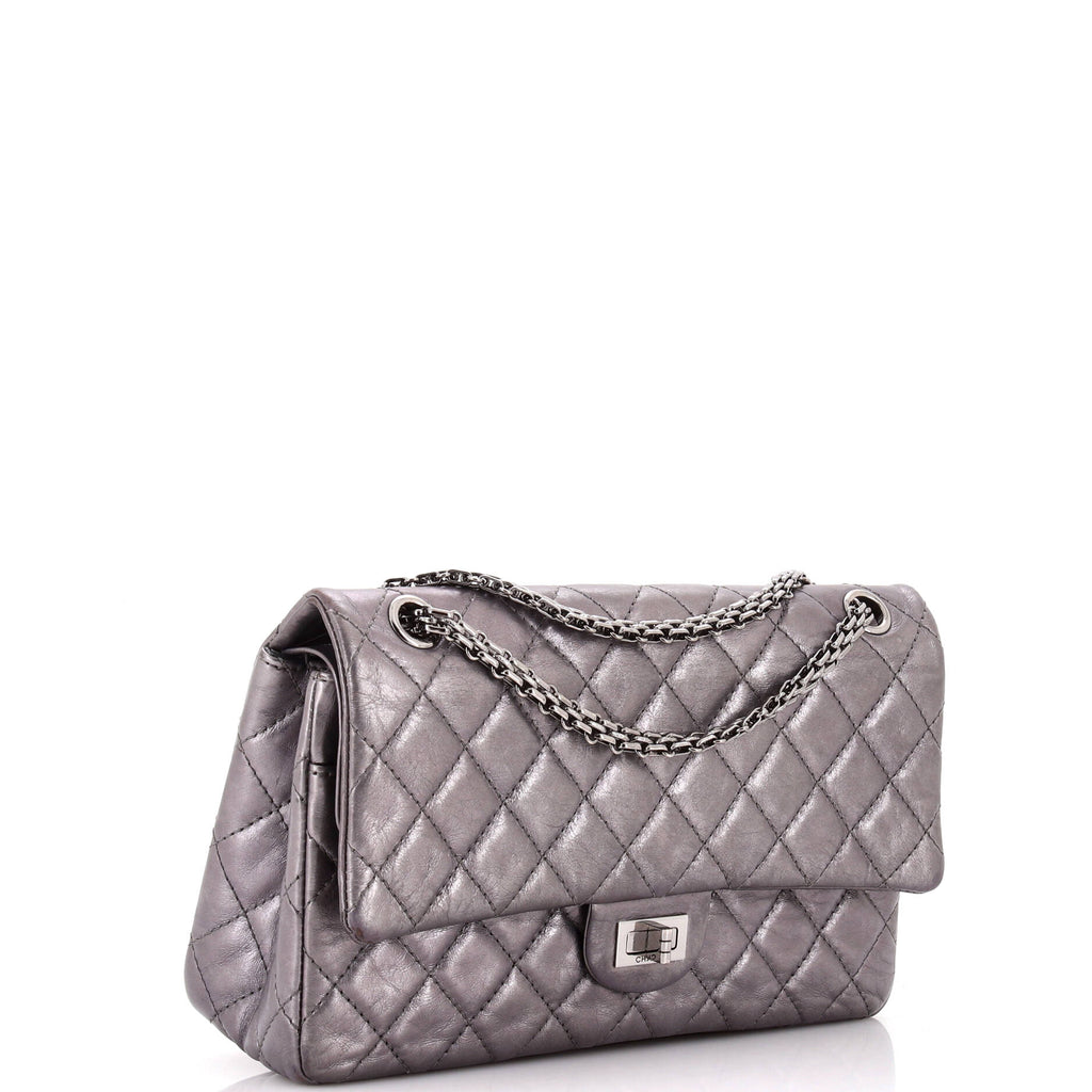 Reissue 2.55 Flap Bag Quilted Metallic Aged Calfskin 226