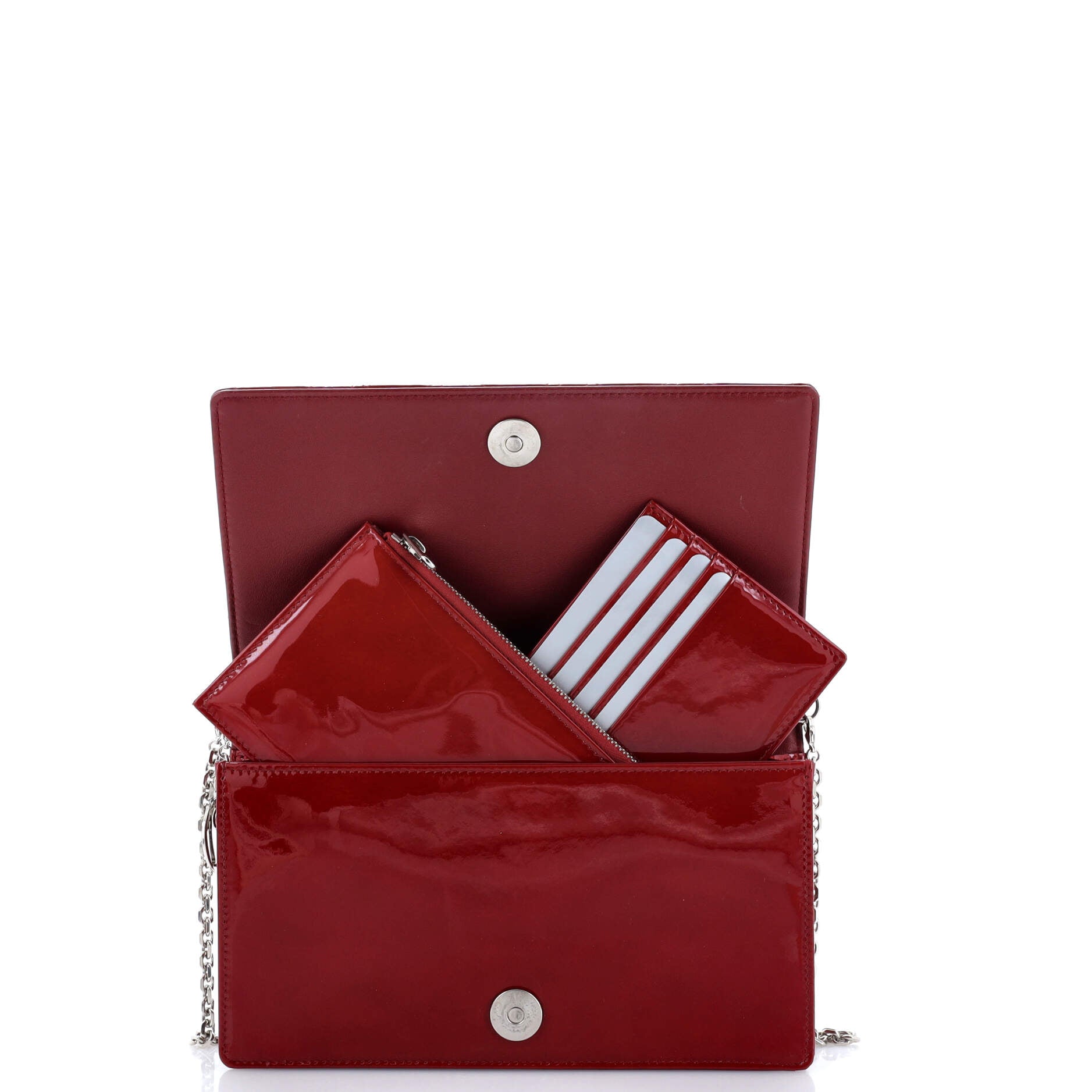 Lady Dior Clutch on Chain Cannage Quilt Patent