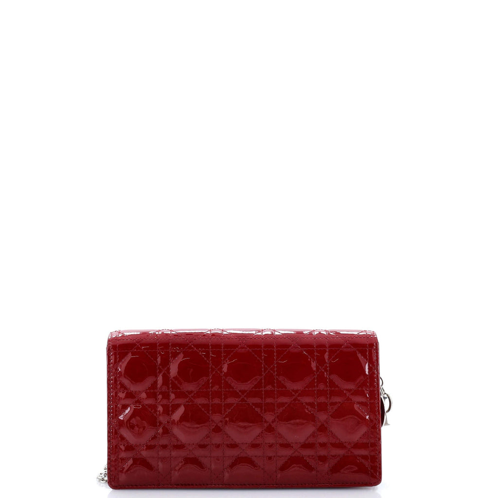 Lady Dior Clutch on Chain Cannage Quilt Patent
