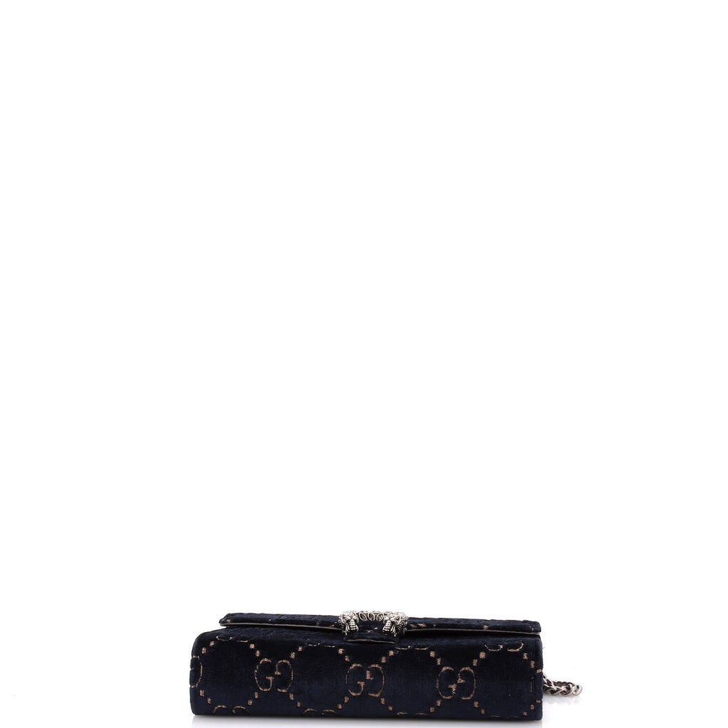 Dionysus Chain Wallet GG Velvet Small