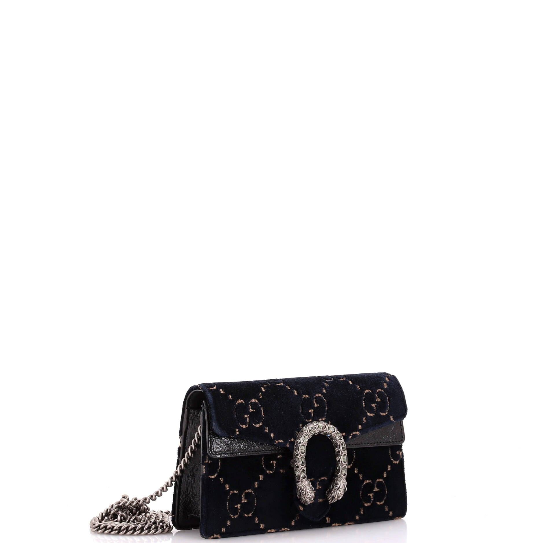 Dionysus Bag GG Velvet Super Mini