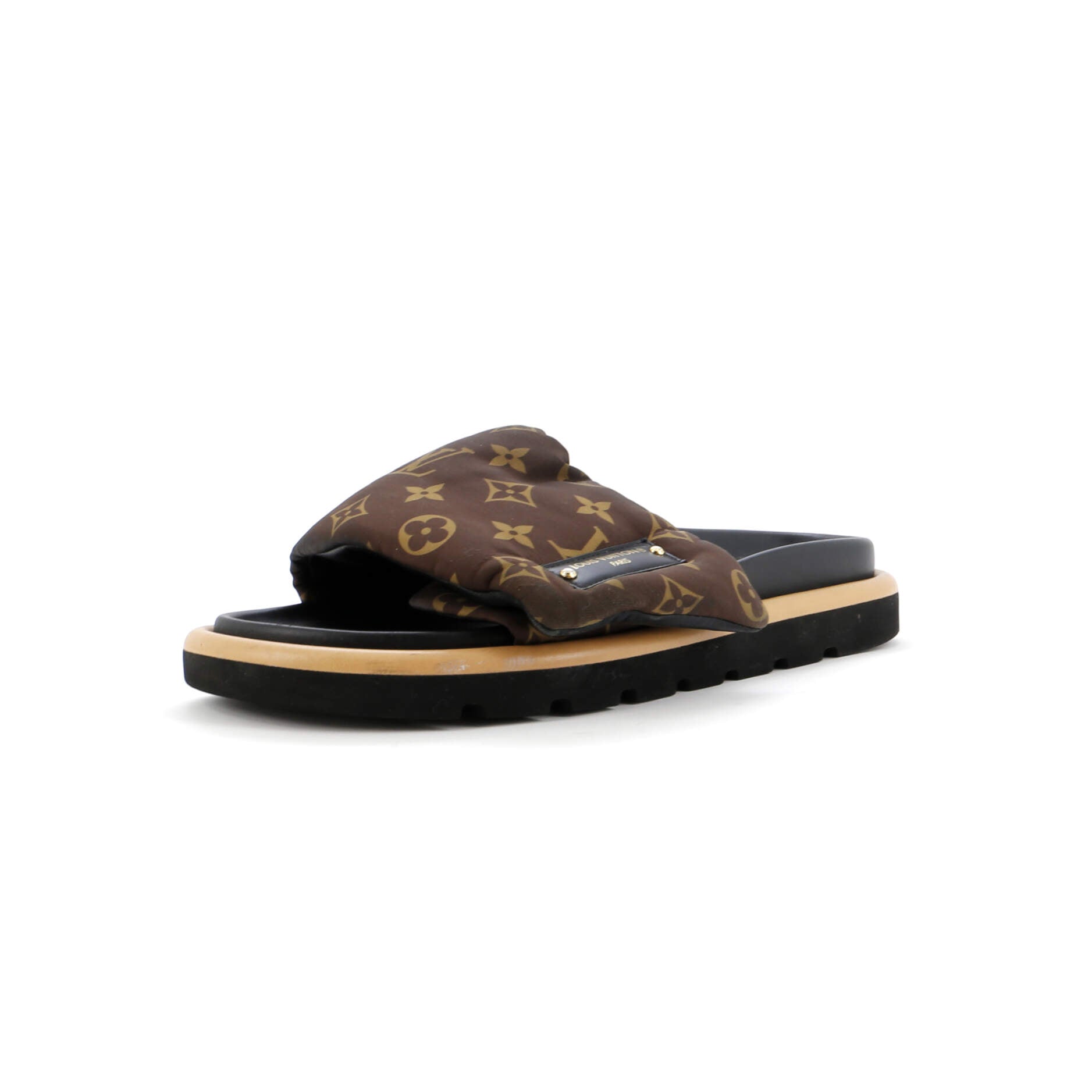 Women's Pool Pillow Comfort Mule Sandals Monogram Nylon