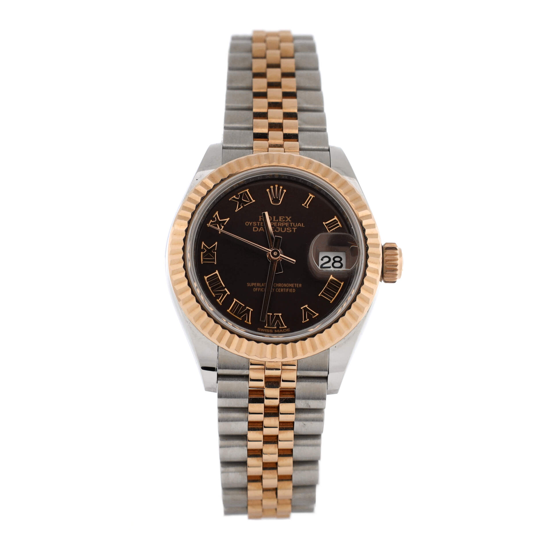 Oyster Perpetual Datejust Automatic Watch Stainless Steel and Rose Gold 26