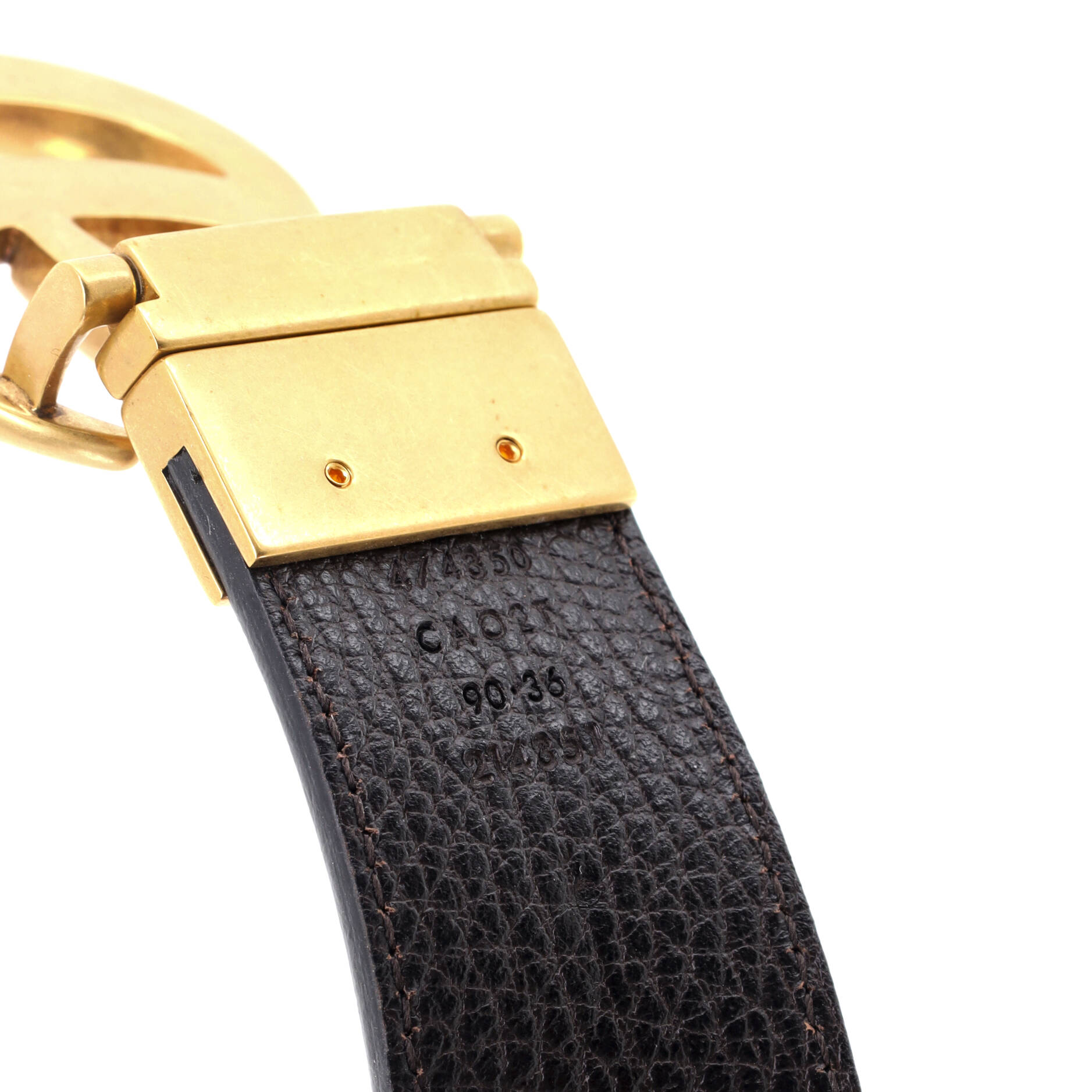 GG Marmont Reversible Belt Leather Wide 90