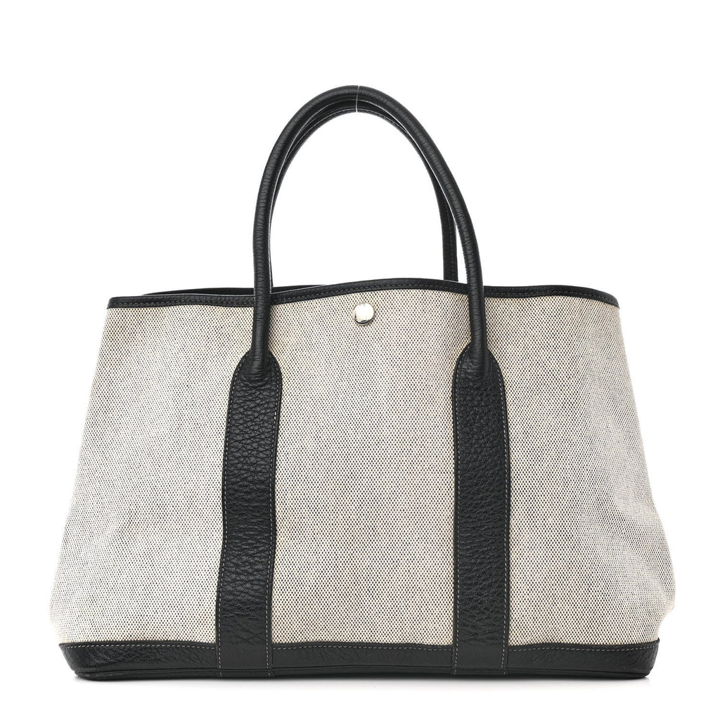 Toile Buffle Skipper Garden Party 36 MM Tote Black