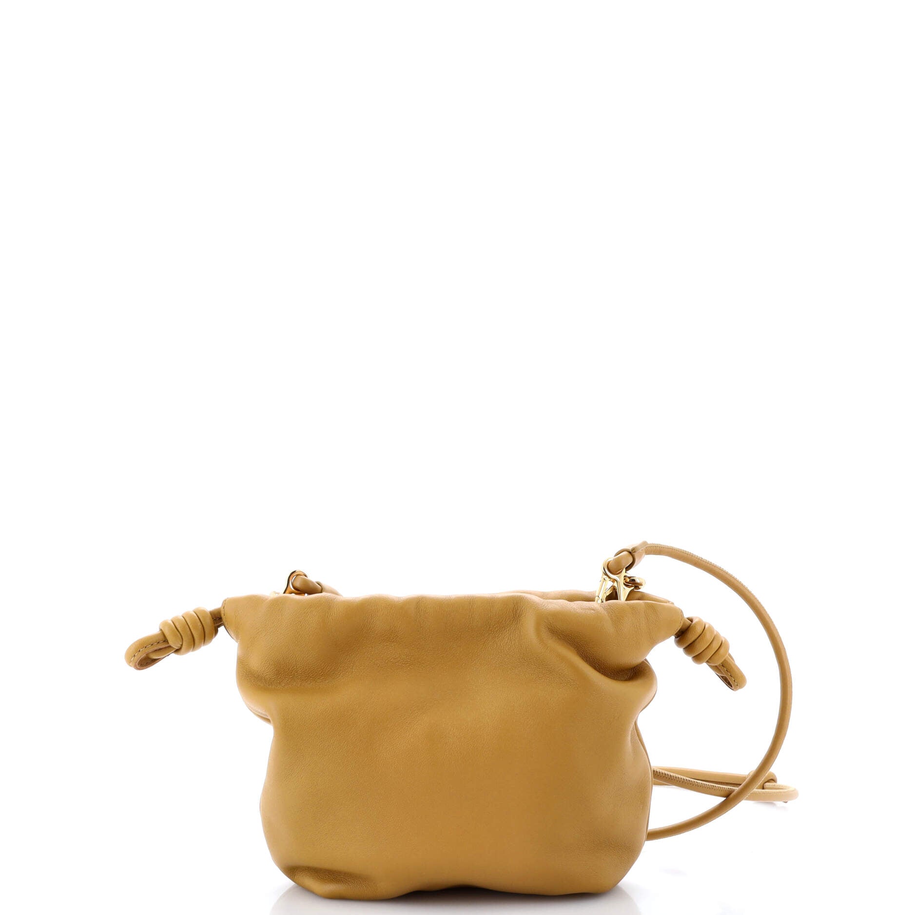 Flamenco Knot Chain Purse Bag Leather Mini
