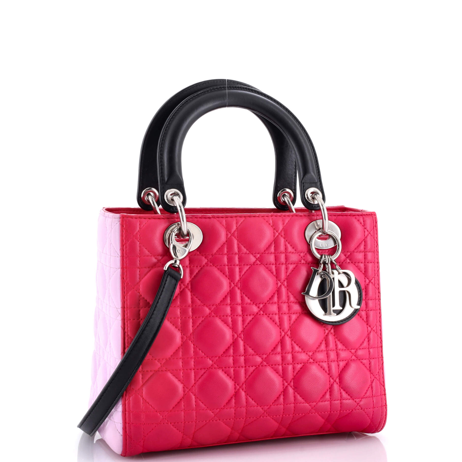 Lady Dior Bag Cannage Quilt Lambskin Medium