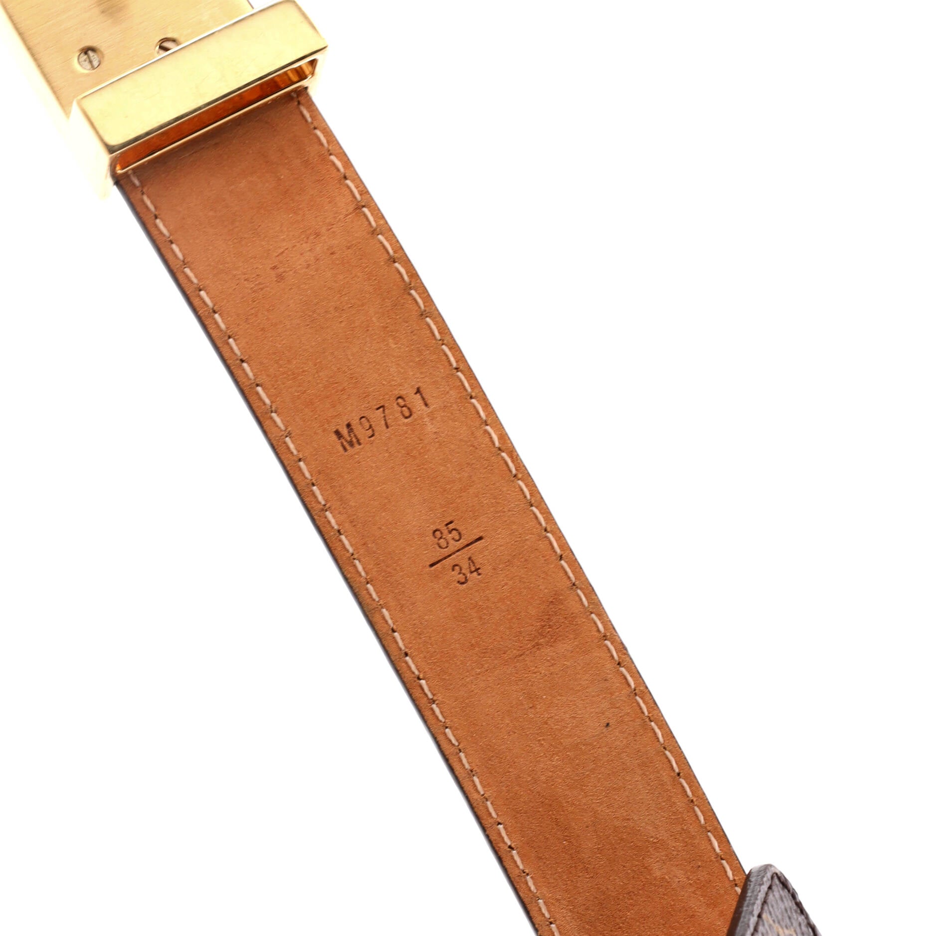 LV Initiales Belt Monogram Canvas Thin 85