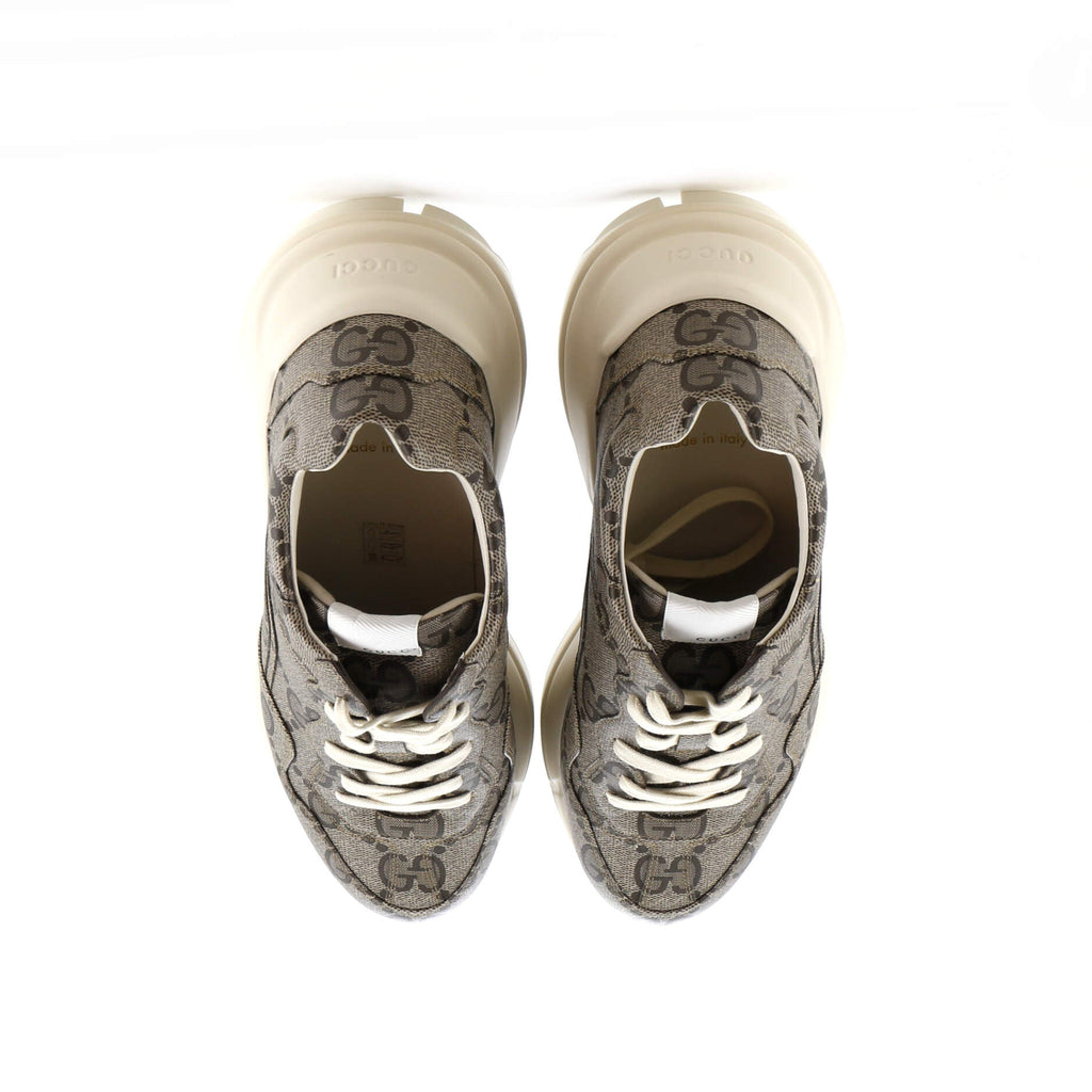 Rhyton Sneakers Jumbo GG Coated Canvas