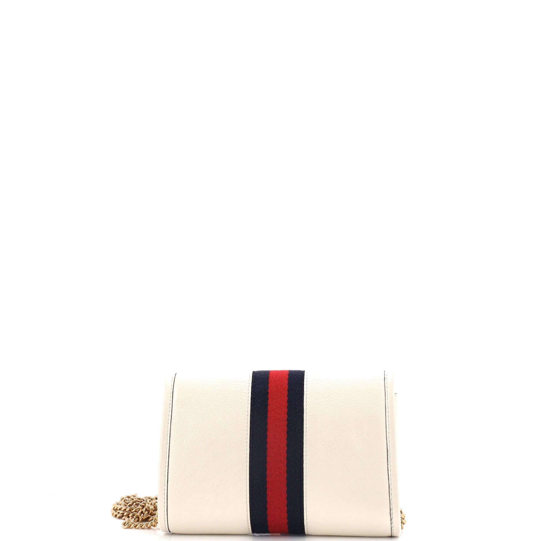 Rajah Web Chain Shoulder Bag Leather Mini