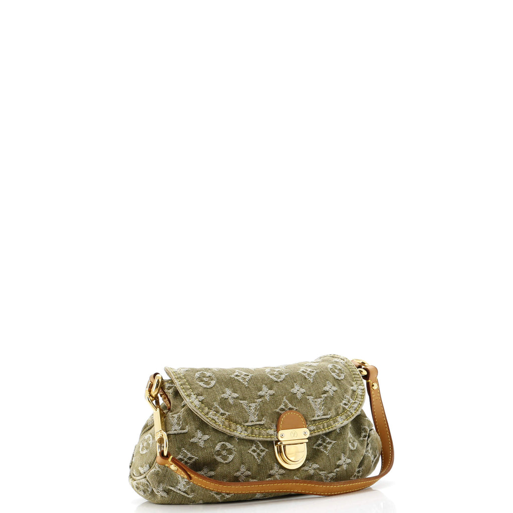 Pleaty Handbag Denim Mini