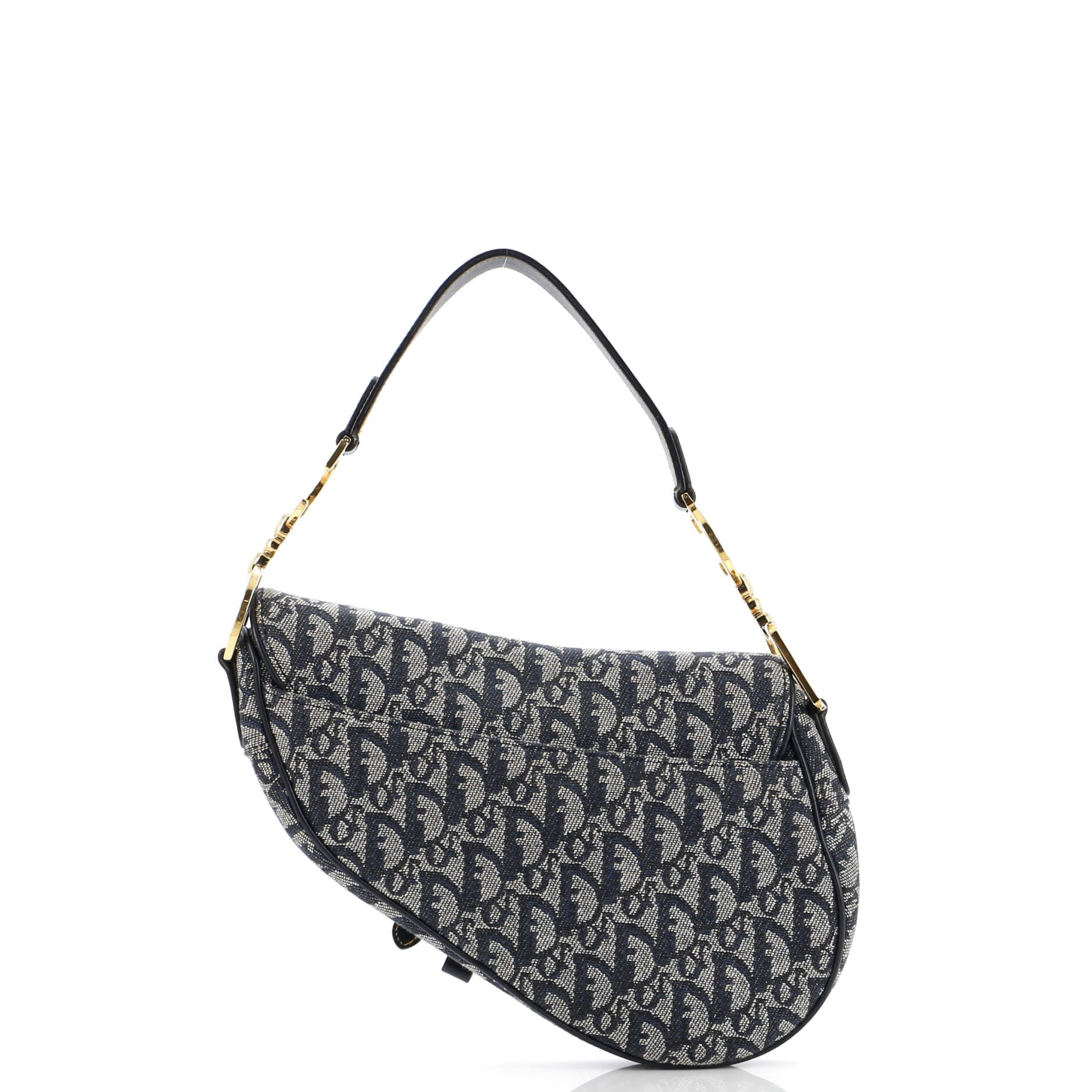 Vintage Saddle Bag Diorissimo Canvas Medium