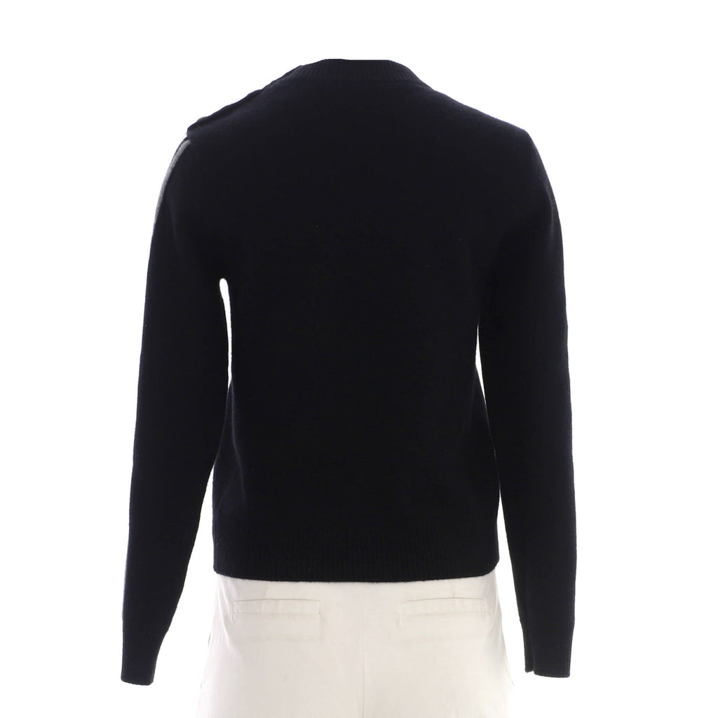 Women's Intarsia Signature Crewneck Sweater Cashmere