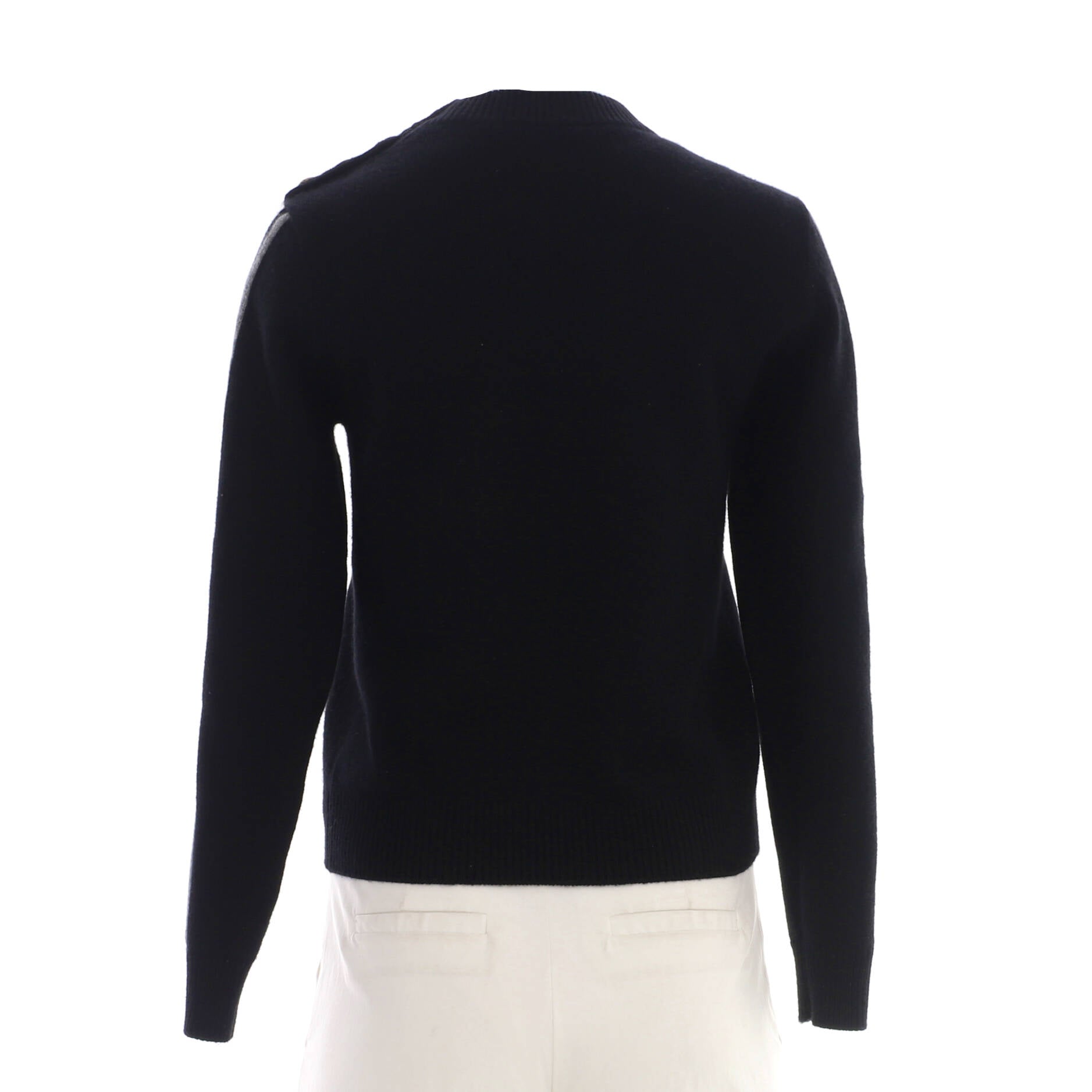 Women's Intarsia Signature Crewneck Sweater Cashmere