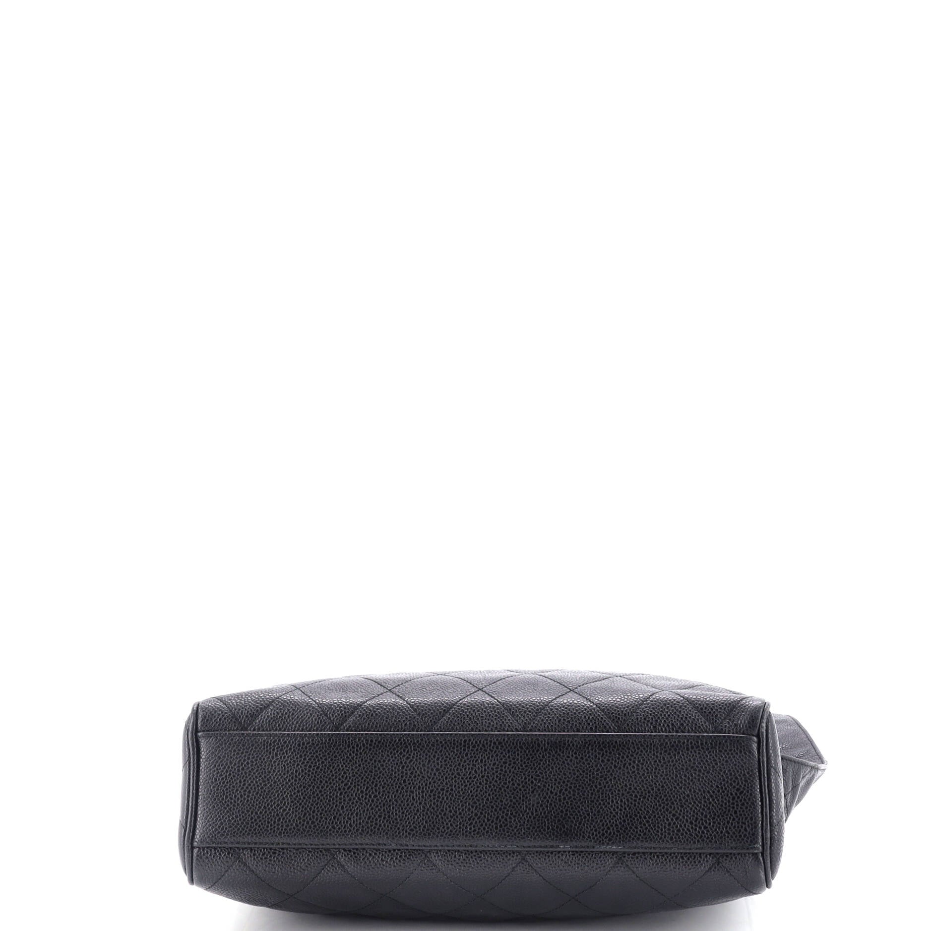 Vintage Diamond CC Shoulder Bag Quilted Caviar Large