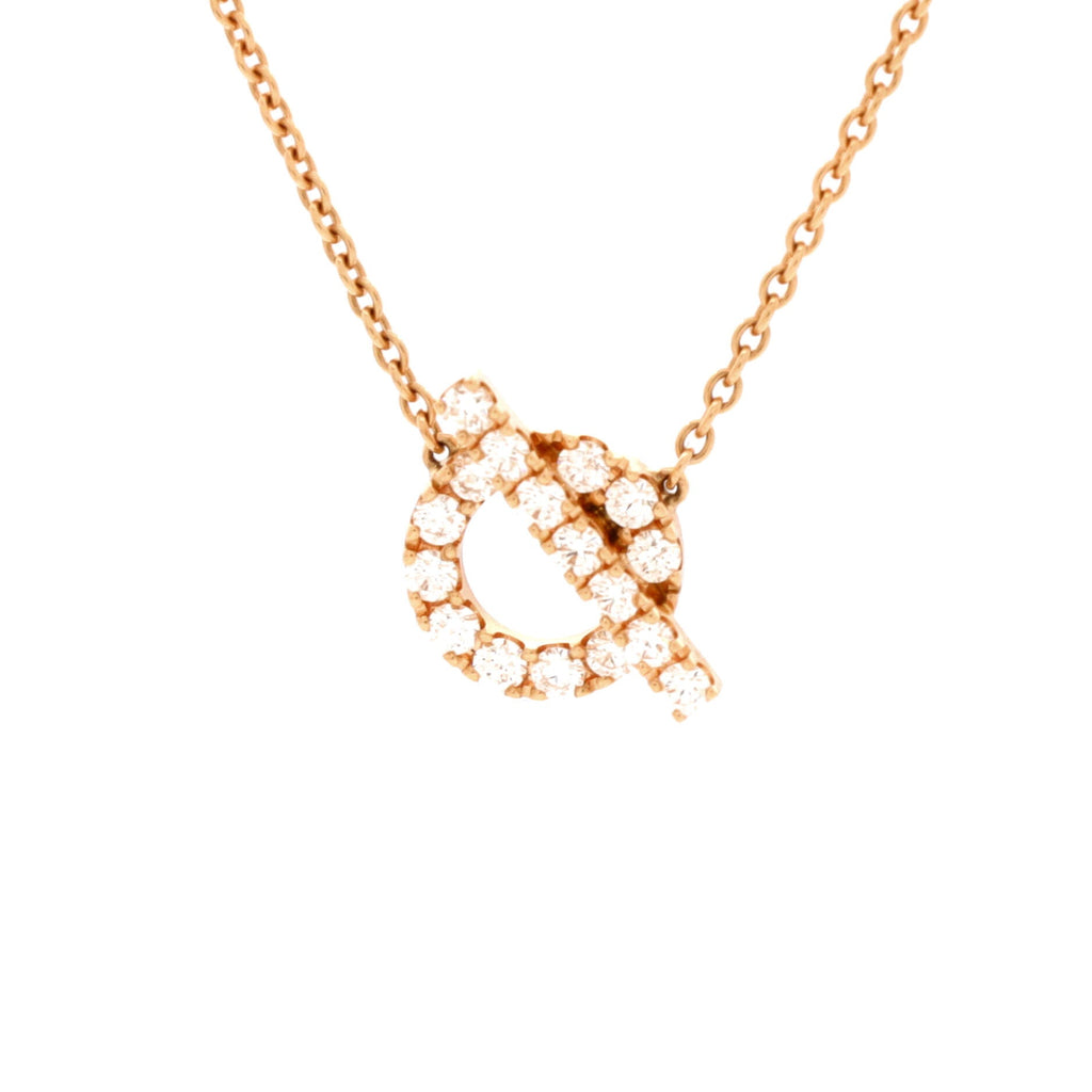 Finesse Pendant Necklace 18K Rose Gold and Diamonds