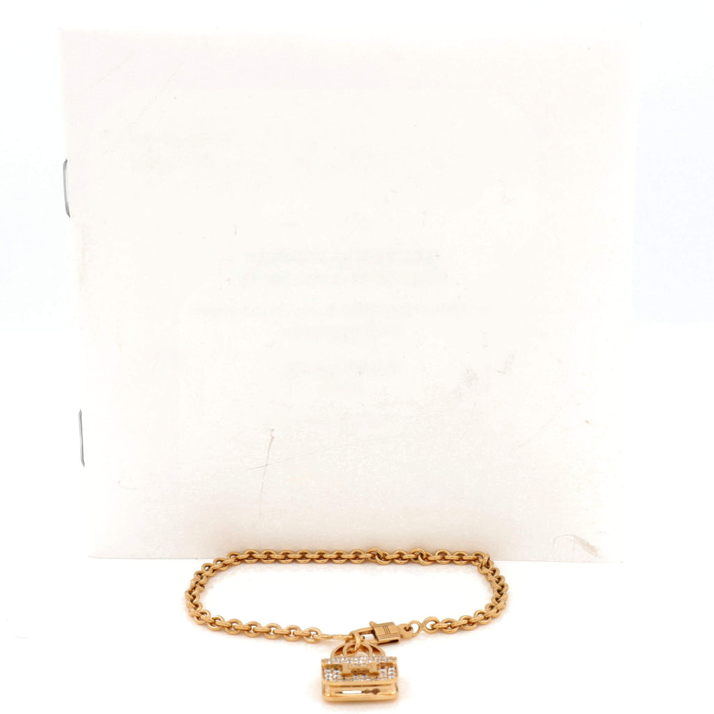 Amulettes Constance Bracelet 18K Rose Gold with Diamonds