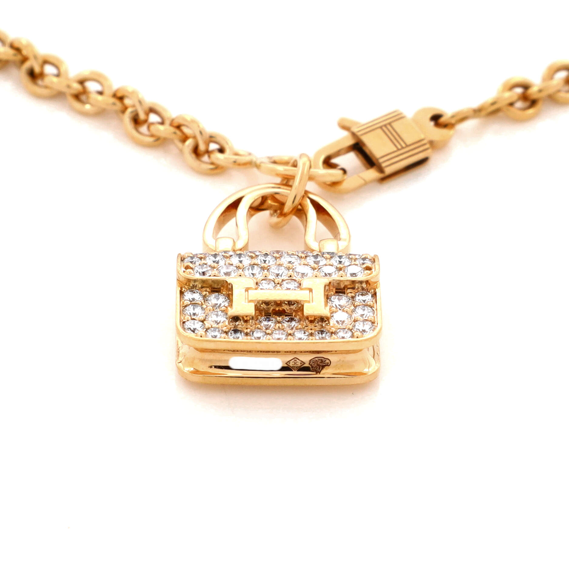 Amulettes Constance Bracelet 18K Rose Gold with Diamonds