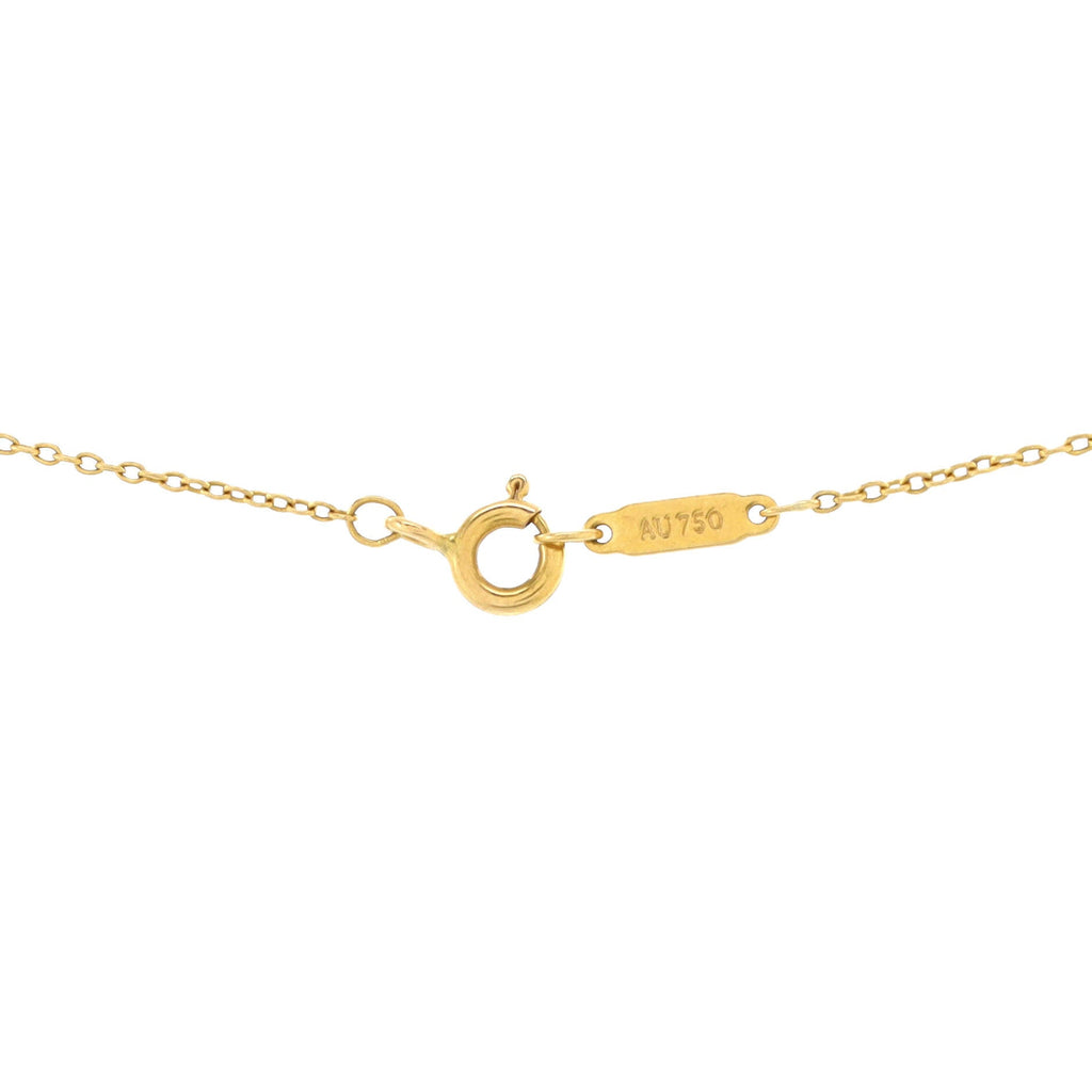 Cross Pendant Necklace 18K Yellow Gold with Diamonds Small