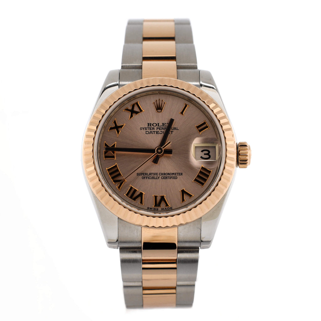 Oyster Perpetual Datejust Automatic Watch Stainless Steel and Rose Gold 31